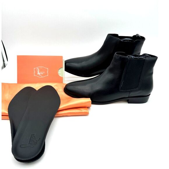 $160 NEW Anthony Veer Michelle Chelsea Boots Italian Full Grain Calfskin 8.5 D76 - Picture 1 of 8